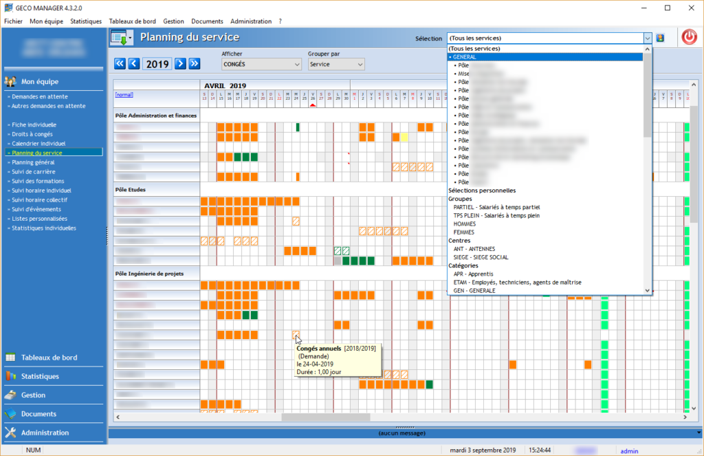 GECO MANAGER - Planning